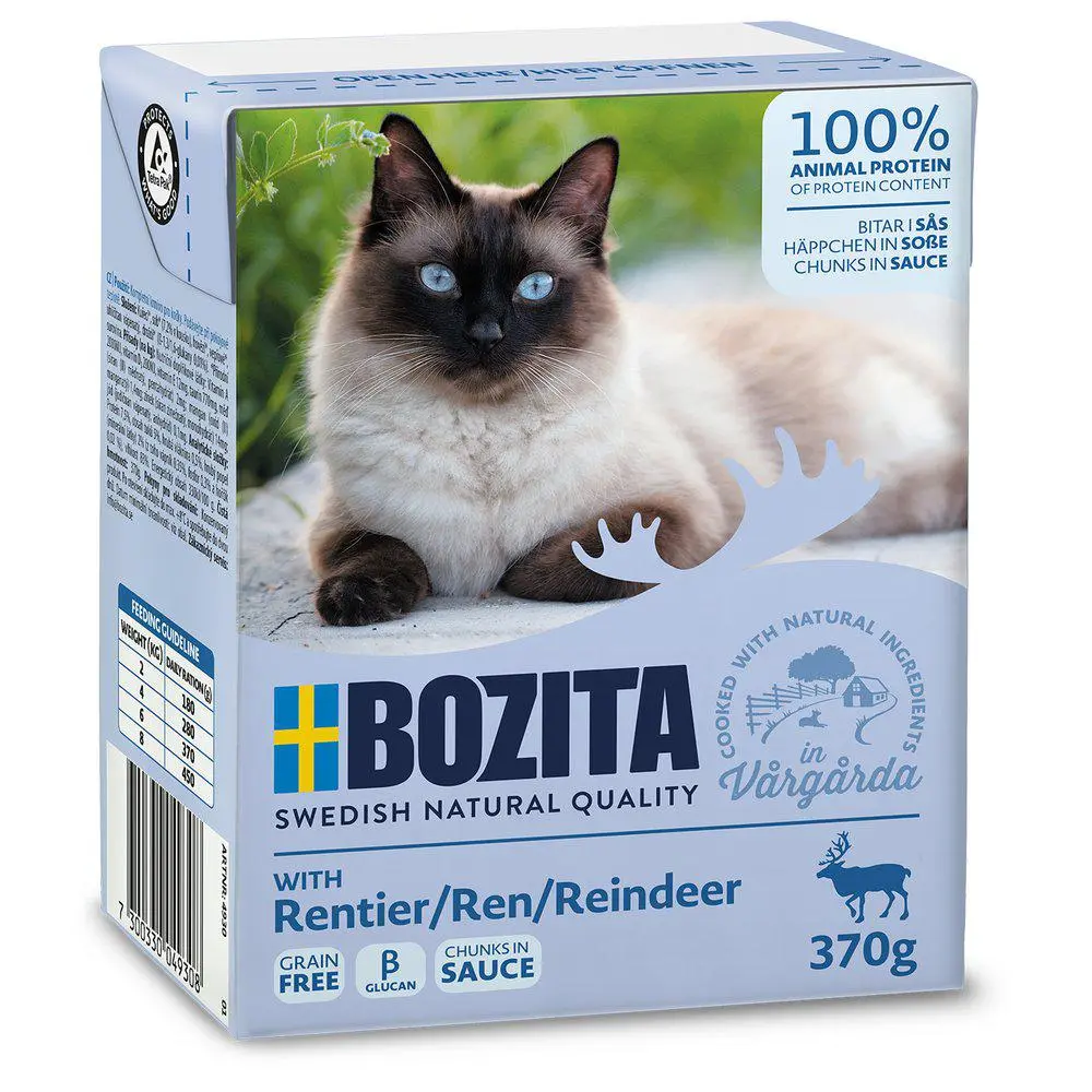 Bozita Kattefoder Bidder i Sovs med Rensdyr 370 gram